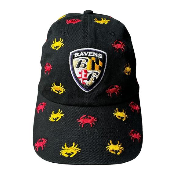 Baltimore Ravens Hat Cap Women's Black Embroidered Strapback Adjustable 5745‎ - Picture 1 of 10